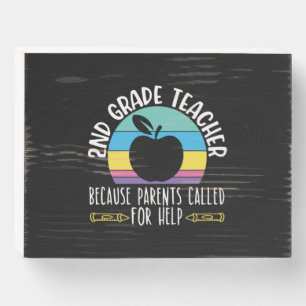 2nd Grade Teacher Shirts I Love My Second Graders Wooden Box Sign