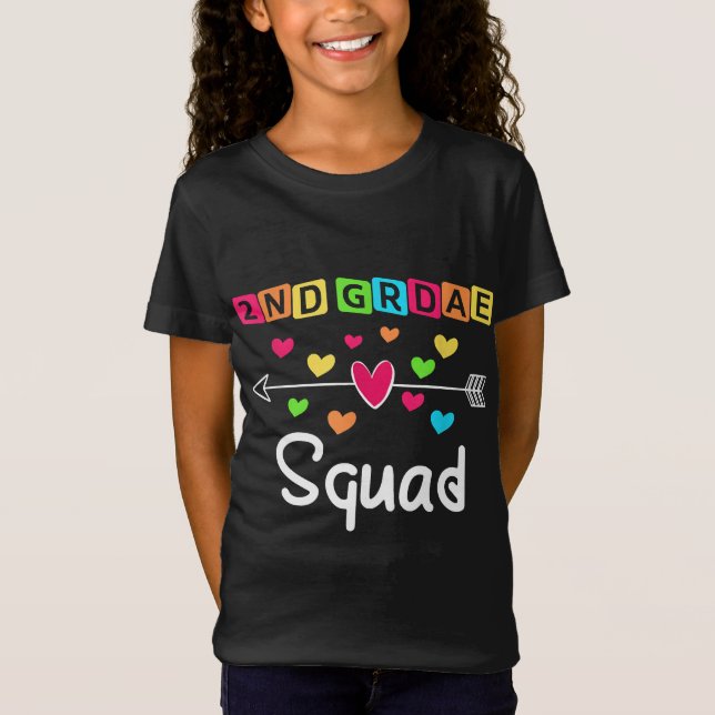 2nd grade Teacher Shirts School Team Second Grade (Front)