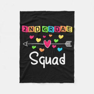 2nd grade Teacher Shirts School Team Second Grade Fleece Blanket