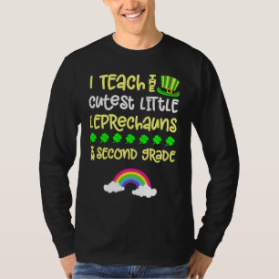 2nd Grade Teacher St Patrick Day Second Rainbow Le T-Shirt