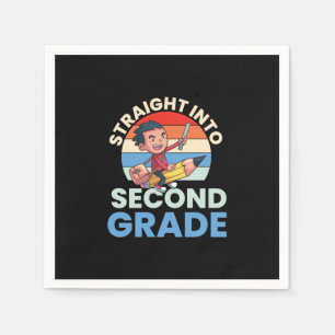 2nd Grade Teacher Straight Into Second Grade Napkins