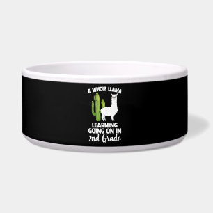 2nd Grade Teacher Student Kids Back To School Llam Bowl