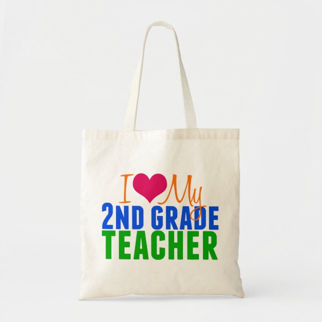 2nd Grade Teacher Tote Bag (Front)