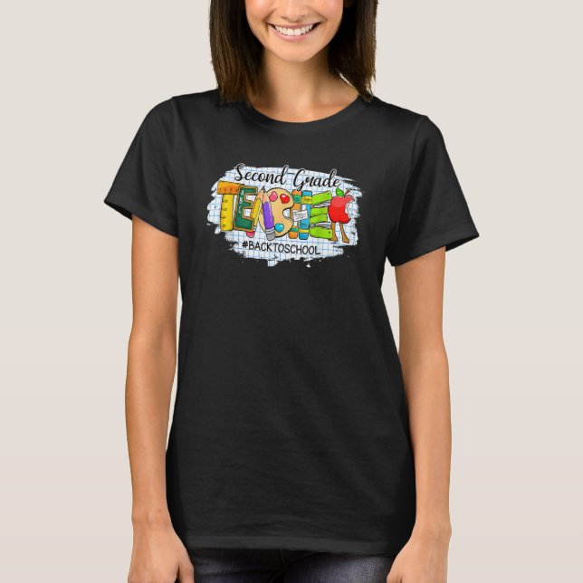 2nd Grade Teachers First Day Of Back To School T-Shirt (Front)