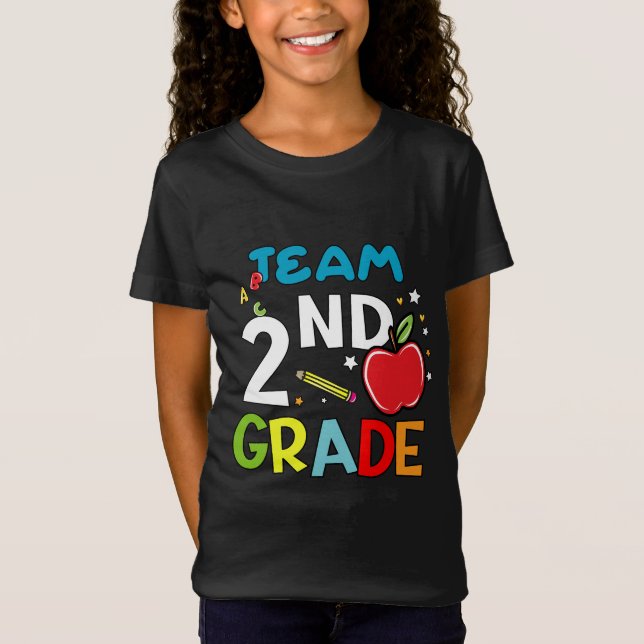2nd Grade Team 2nd Grade Squad Teacher Gifts T-Shirt (Front)