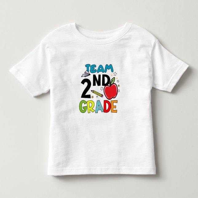 2nd Grade Team 2nd Grade Squad Teacher Gifts Toddler T-shirt (Front)