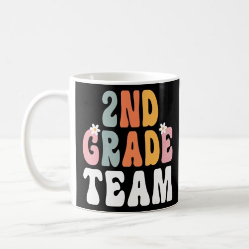 2nd Grade Team Retro Groovy Teacher Happy 1st Day  Coffee Mug