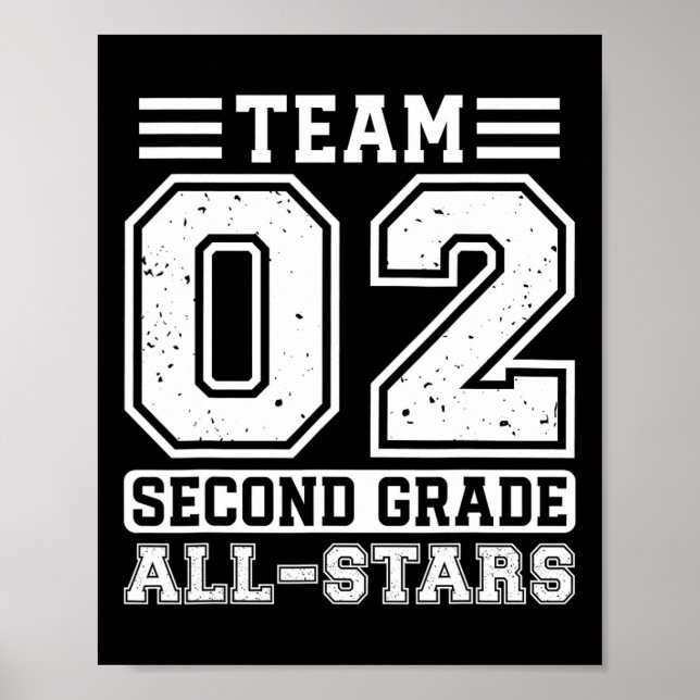 2nd Grade Team Second Grade Back To School  Poster (Front)