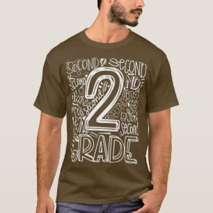 2nd Grade Typography Team Second Grade Back To Sch T-Shirt