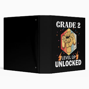 2nd Grade Unlocked Level Up Back To School First 3 Ring Binder