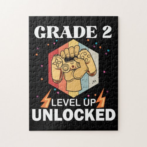 2nd Grade Unlocked Level Up Back To School First Jigsaw Puzzle