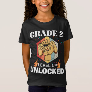 2nd Grade Unlocked Level Up Back To School First T-Shirt