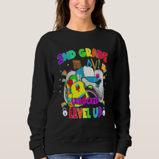 2nd Grade Unlocked Level Up Video Game First Day O Sweatshirt