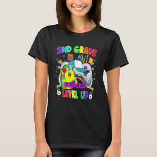 2nd Grade Unlocked Level Up Video Game First Day O T-Shirt