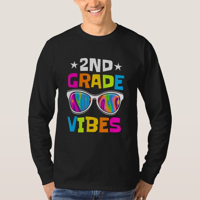 2nd Grade Vibes Sunglasses Back To School T- T-Shirt (Front)