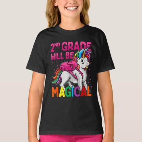 2nd Grade Will Be Magical Unicorn Cute T_Shirt