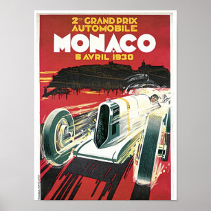 2nd Grand Prix Automobile de Monaco Poster