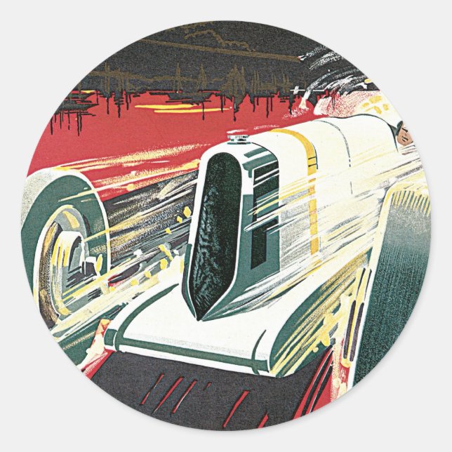 2nd Grand Prix de Monaco Classic Round Sticker (Front)