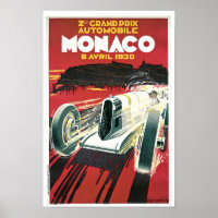 2nd Grand Prix de Monaco Poster