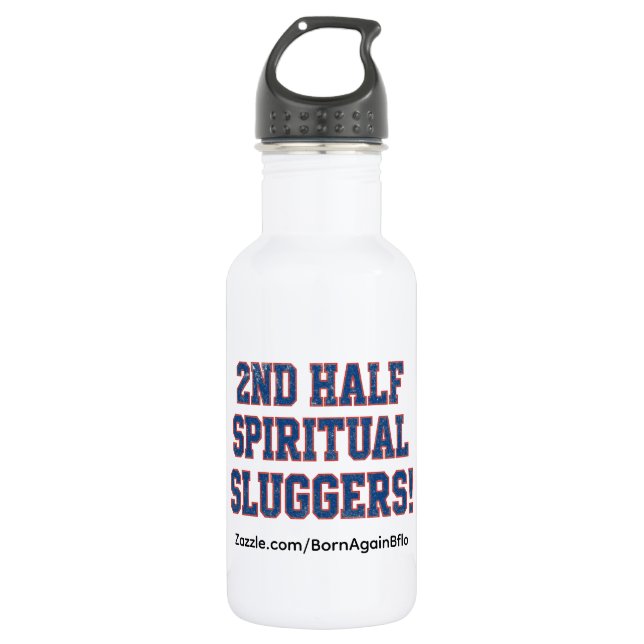 2ND HALF SPIRITUAL SLUGGERS STAINLESS STEEL WATER BOTTLE (Front)