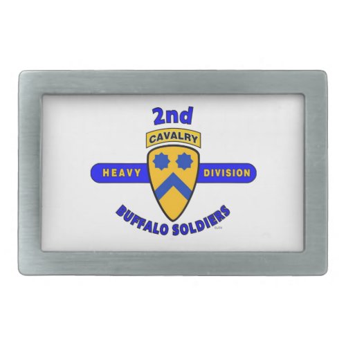 2ND HEAVY CAVALRY DIVISION BUFFALO SOLDIERS BELT BUCKLE