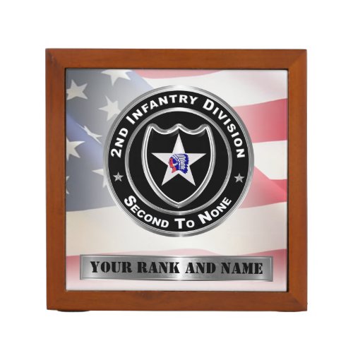 2nd ID 2nd Infantry Division  Desk Organizer