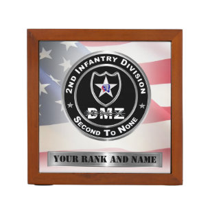 2nd ID 2nd Infantry Division DMZ Desk Organizer