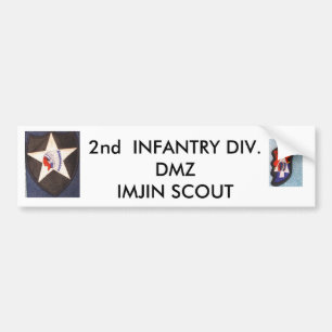 2nd Inf Div 001, 2nd Inf Div 002, 2nd INFANTRY... Bumper Sticker