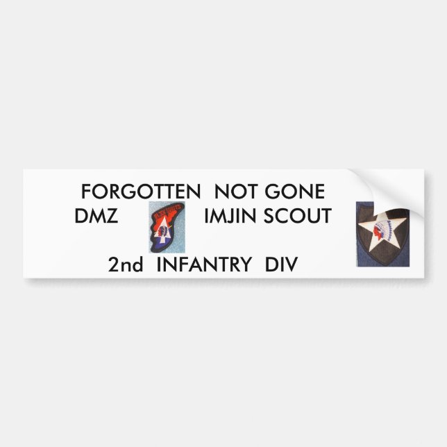 2nd Inf Div   Imjin Scout Bumper Sticker (Front)