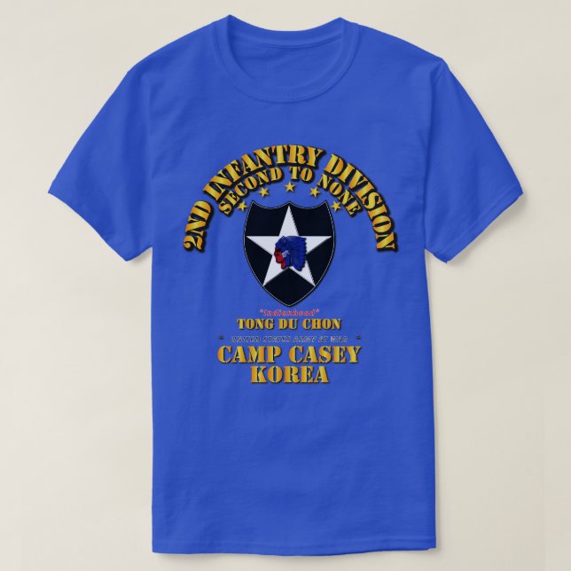 2nd Infantry Div Camp Casey Korea Tong Du Chon T-Shirt (Design Front)