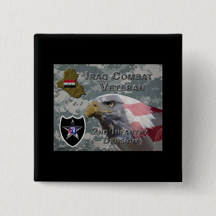 2nd Infantry Div Iraq Combat Veteran Button