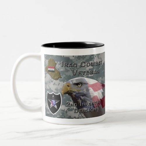 2nd Infantry Div Iraq Combat Veteran Two_Tone Coffee Mug