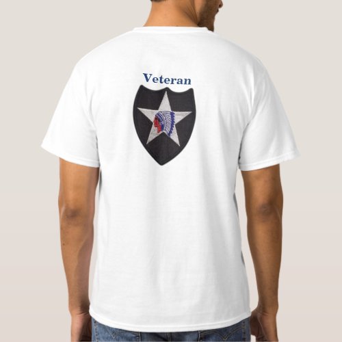 2nd infantry division 2nd ID Veterans vets patch T_Shirt