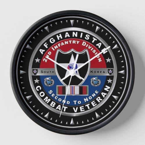 2nd Infantry Division Afghanistan Veteran  Clock