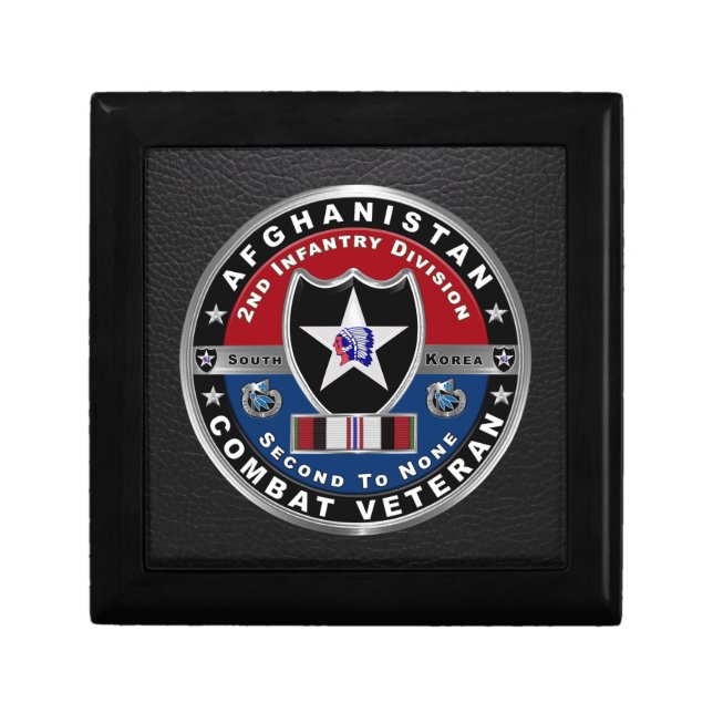 2nd Infantry Division Afghanistan Veteran Gift Box (Front)