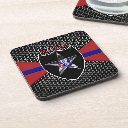 2nd Infantry Division Beverage Coaster