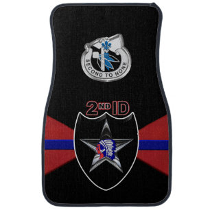 2nd Infantry Division  Car Floor Mat