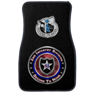 2nd Infantry Division Car Floor Mat