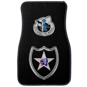 2nd Infantry Division  Car Floor Mat
