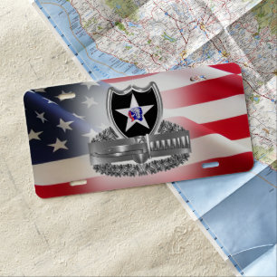2nd Infantry Division “Combat Action Badge” License Plate