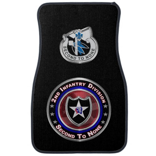 2nd Infantry Division Customized Design Car Floor Mat