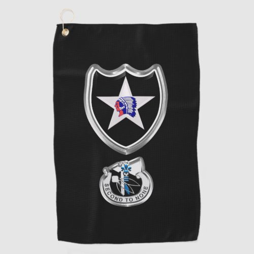 2nd Infantry Division Customized Patch Insignia Golf Towel