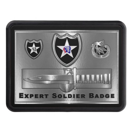2nd Infantry Division Expert Soldier Badge Hitch Cover