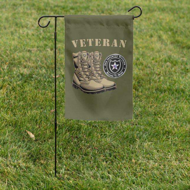 2nd  Infantry Division  Garden Flag (In SItu)