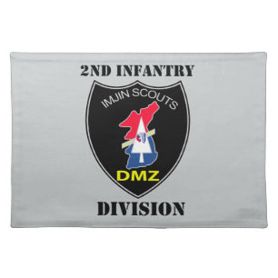 2nd Infantry Division - Imjin Scouts With Text Placemat