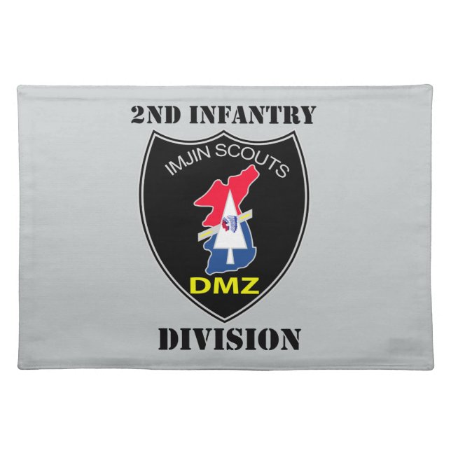 2nd Infantry Division - Imjin Scouts With Text Placemat (Front)
