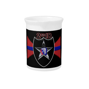 2nd Infantry Division “Indianhead Division” Beverage Pitcher