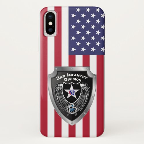 2nd Infantry Division Indianhead Division iPhone X Case