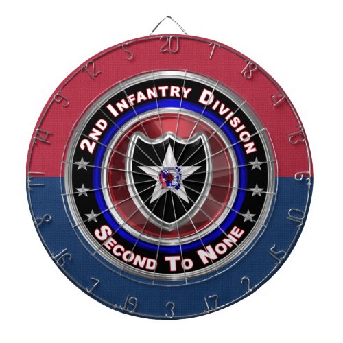 2nd Infantry Division Indianhead Division Dart Board