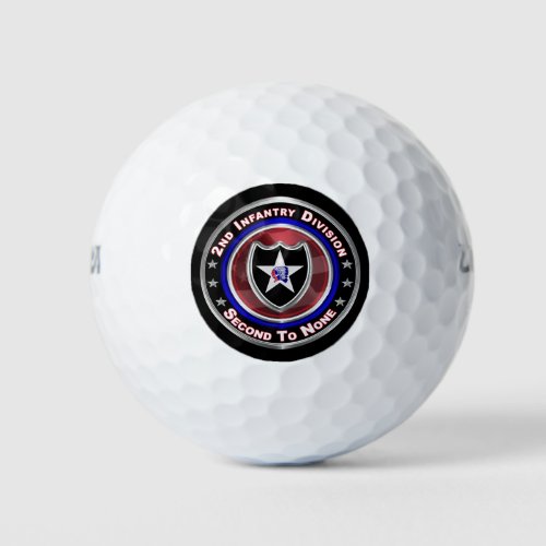 2nd Infantry Division Indianhead Division  Golf Balls
